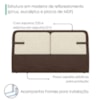 Cabeceira Casal 140 cm Malu Com Frame Boucle TCA 310 Corino TCS 721 PEER