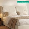 Cabeceira Casal 140 cm Malu Com Frame Boucle TCA 310 Corino TCS 725 PEER