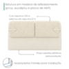 Cabeceira Casal 140 cm Malu Com Frame Boucle TCA 310 Corino TCS 725 PEER