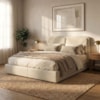 Cabeceira Casal 140 cm Malu Com Frame Boucle TCA 310 Corino TCS 725 PEER