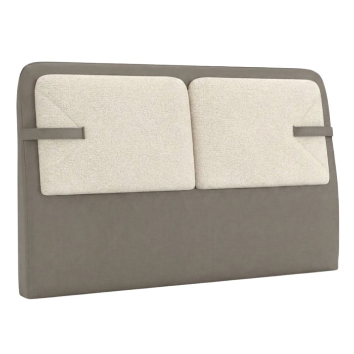 Cabeceira Casal 140 cm Malu Com Frame Boucle TCA 310 Corino TCS 726 PEER