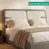 Cabeceira Casal 140 cm Malu Com Frame Boucle TCA 310 Corino TCS 726 PEER