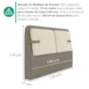 Cabeceira Casal 140 cm Malu Com Frame Boucle TCA 310 Corino TCS 726 PEER
