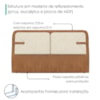Cabeceira Casal 140 cm Malu Com Frame Boucle TCA 310 Corino TCS 727 PEER