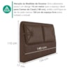 Cabeceira Casal 140 cm Malu Com Frame Corino TCS 721 PEER