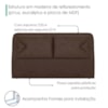 Cabeceira Casal 140 cm Malu Com Frame Corino TCS 721 PEER