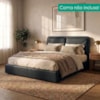 Cabeceira Casal 140 cm Malu Com Frame Corino TCS 724 PEER