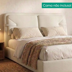 Cabeceira Casal 140 cm Malu Com Frame Corino TCS 725 PEER
