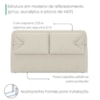 Cabeceira Casal 140 cm Malu Com Frame Corino TCS 725 PEER