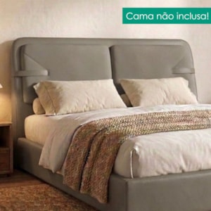 Cabeceira Casal 140 cm Malu Com Frame Corino TCS 726 PEER
