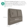 Cabeceira Casal 140 cm Malu Com Frame Corino TCS 726 PEER