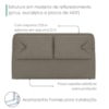 Cabeceira Casal 140 cm Malu Com Frame Corino TCS 726 PEER