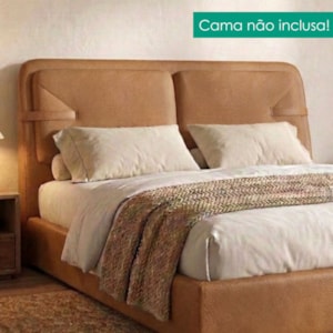 Cabeceira Casal 140 cm Malu Com Frame Corino TCS 727 PEER