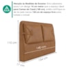 Cabeceira Casal 140 cm Malu Com Frame Corino TCS 727 PEER