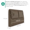 Cabeceira Casal 140 cm Malu Com Frame Corino TCS 729 PEER