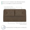 Cabeceira Casal 140 cm Malu Com Frame Corino TCS 729 PEER