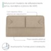 Cabeceira Casal 140 cm Malu Com Frame Linho SL 65 PEER