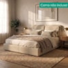 Cabeceira Casal 140 cm Malu Com Frame Linho SL 65 PEER