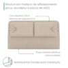 Cabeceira Casal 140 cm Malu Com Frame Linho SL 71 PEER
