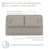 Cabeceira Casal 140 cm Malu Com Frame Linho SL 77 PEER
