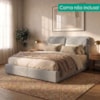 Cabeceira Casal 140 cm Malu Com Frame Linho SL 77 PEER