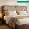 Cabeceira Casal 140 cm Malu Com Frame Linho TCA 202 Corino TCS 721 PEER