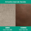 Cabeceira Casal 140 cm Malu Com Frame Linho TCA 202 Corino TCS 721 PEER