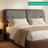 Cabeceira Casal 140 cm Malu Com Frame Linho TCA 208 Corino TCS 721 PEER