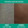 Cabeceira Casal 140 cm Malu Com Frame Linho TCA 208 Corino TCS 721 PEER