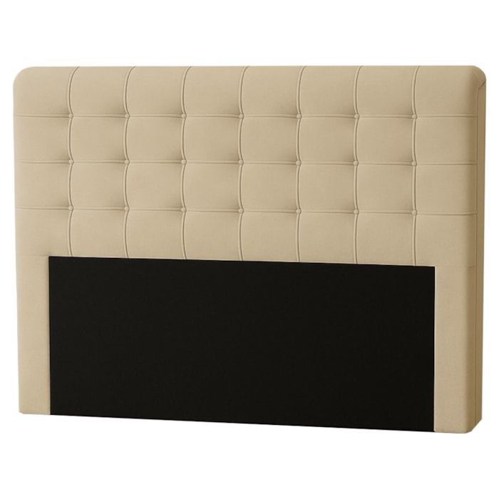 Cabeceira Casal 140 cm Maria Veludo Bege ID Milani Store