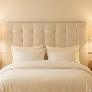 Cabeceira Casal 140 cm Maria Veludo Bege ID Milani Store