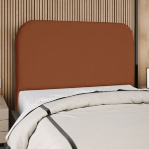 Cabeceira Casal 140 cmm Com Frame Alana Suede Terracota Artte