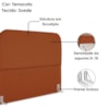 Cabeceira Casal 140 cmm Com Frame Alana Suede Terracota Artte