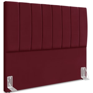 Cabeceira Casal 140cm Allia Suede Vinho RM