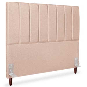 Cabeceira Casal 140cm Arlla Linho Rose RM Cabeceira Casal 140cm Arlla Linho Rose RM