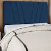 Cabeceira Casal 140cm Bell Suede Azul RM