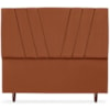 Cabeceira Casal 140cm Bell Suede Terracota RM