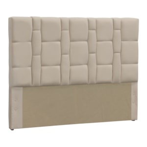 Cabeceira Casal 140cm Carlotta Suede Bege DMonegatto Cabeceira Casal 140cm Carlotta Suede Bege DMonegatto