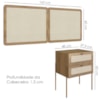 Cabeceira Casal 160 cm 02 Mesas Cabeceira Palinha 28978 Hanover Dourado Artesano