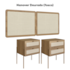 Cabeceira Casal 160 cm 02 Mesas Cabeceira Palinha 28978 Hanover Dourado Artesano