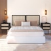 Cabeceira Casal 160 cm 02 Mesas Cabeceira Palinha 28978 Nero Dourado Artesano