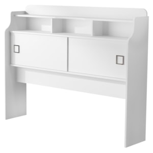 Cabeceira Casal 2 Portas 145 cm MDF Jessica Branco Decmade