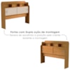Cabeceira Casal 2 Portas 145 cm MDF Jessica Nature Off Decmade