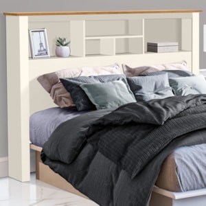 Cabeceira Casal Havana 156 cm Off White Nature Tebar