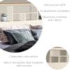 Cabeceira Casal Havana 156 cm Off White Nature Tebar