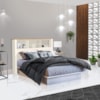 Cabeceira Casal Havana 156 cm Off White Nature Tebar