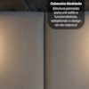 Cabeceira Casal Queen 160 cm Organica Com LED Linho Bege VCONCEPT
