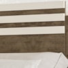 Cabeceira Casal Queen 2 Gavetas 9980 Castanho Wood Off White Moval