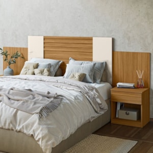 Cabeceira Extensivel Araguaia 255 cm Freijo Cinza Off White Flex Moval