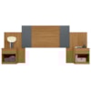 Cabeceira Extensivel Araguaia 255 cm Freijo Cinza Off White Flex Moval